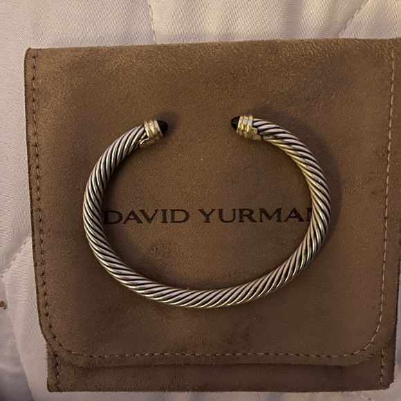 David Yurman black onyx/gold bracelet